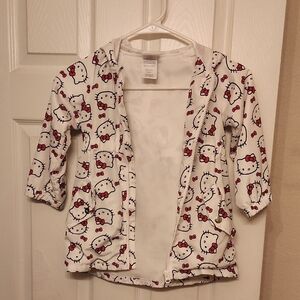 Hello Kitty White and Red Patterned Jacket